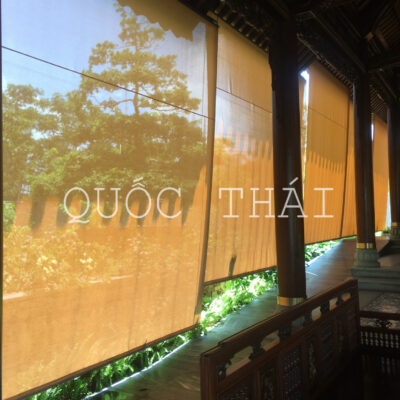 Rèm Cuốn Lưới Có Cáp (Ngoài Trời)